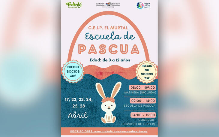 Benidorm organiza la ‘Escuela de Pascua’ para facilitar la conciliación durante las vacaciones escolares
